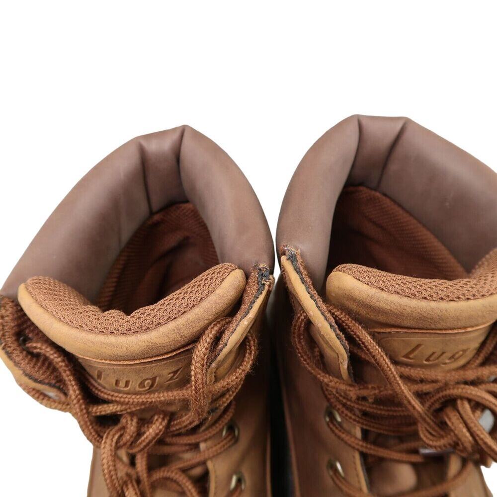 Lugz Shoes Womens 8 Boots Combat Work Lace Up Outdoor Convoy Brown Lug Sole Mid - Picture 16 of 16